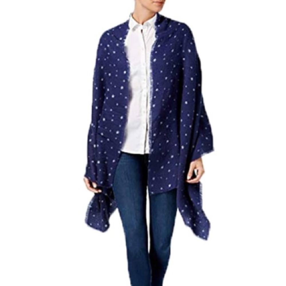 INC International Concepts‎ Womens Starry Night Blanket Wrap Midnight, One Size